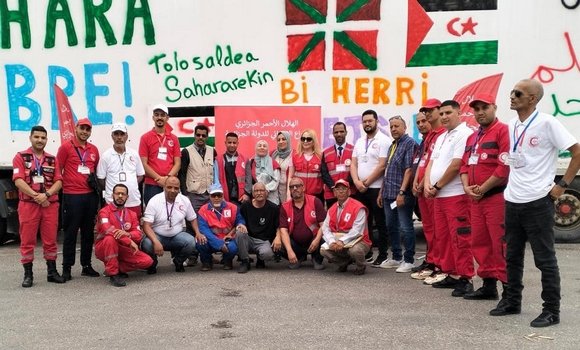 ميناء وهران : استقبال مساعدات موجهة للشعب الصحراوي