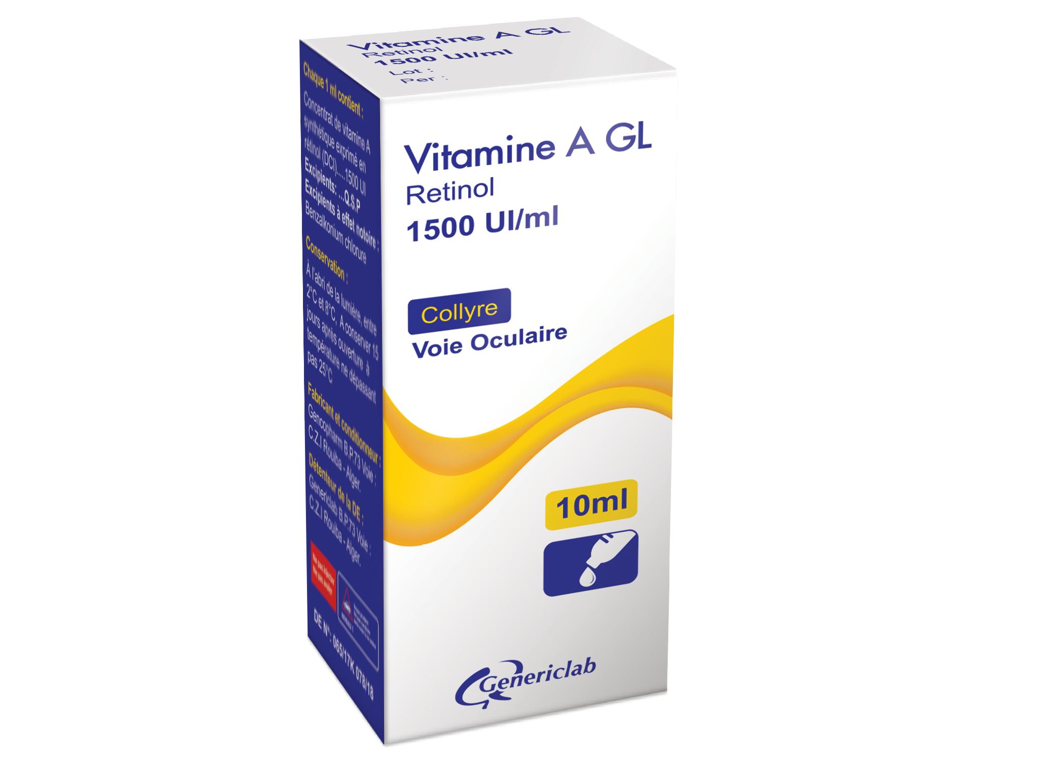 VITAMINE A GL (1500UI/ml) COLLY. EN SOL. FL./10ML