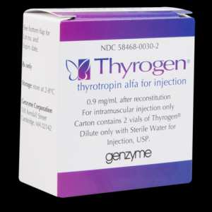 THYROGEN 0,9MG PDRE. SOL. INJ. B/02FL.DE PDRE.