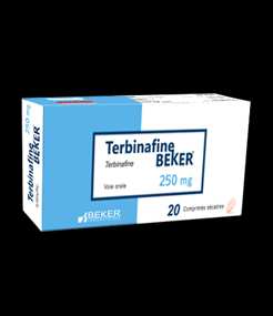 TERBINAFINE BEKER 250MG COMP SECABLE B/20