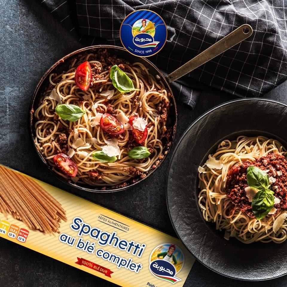 Pâte Alimentaire عجائن غذائية محبوبة Mahbouba spaghetti  au blé complet
