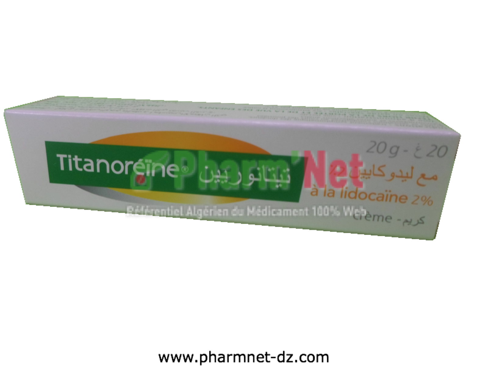 TITANOREINE A LA LIDOCAINE 2% 2,5G/2G/2G/2G/100G CREME T/20G
