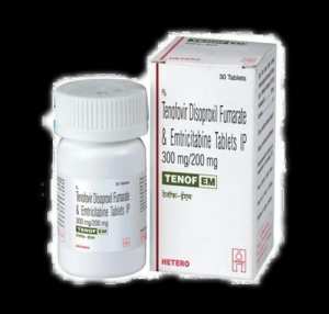 TENOF EM 200 MG/300MG ( equivalent à 245 mg de tenofovir disoproxil) CP PELL  FL  DE 30