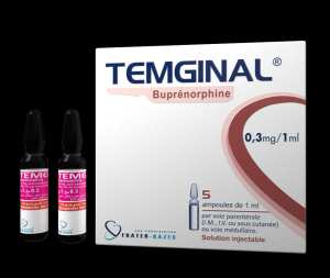 TEMGINAL 0,3mg/ml Buprénorphine Sol.Inj BT/5 Amp BT/50 Amp.