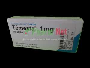 TEMESTA 1MG COMP. SEC. B/30