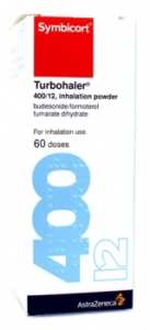 SYMBICORT TURBUHALER 400µG/12µG/DOSE PDRE. P. INHAL. FL./60DOSES