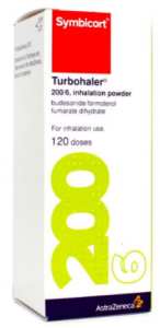 SYMBICORT TURBUHALER 200µG/6µG/DOSE PDRE. P. INHAL. FL./120DOSES