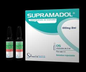 SUPRAMADOL 50MG/ML  SOL. INJ.IM/IV . B/05 ET B/50 AMPOULE DE 02ML (100MG/2ML)