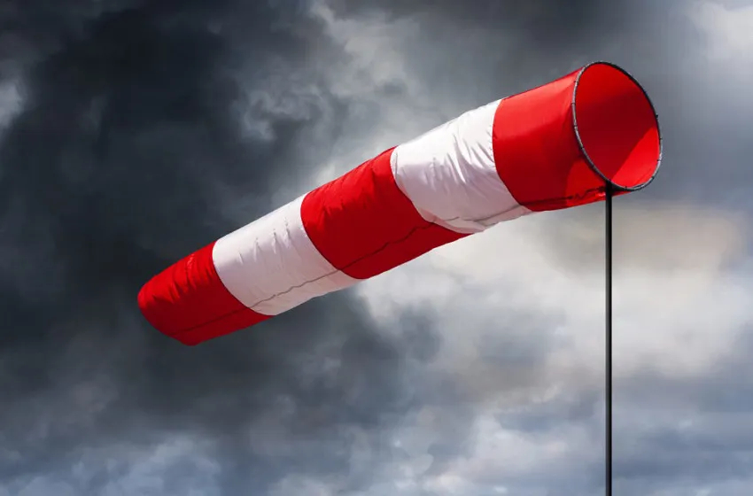 Vents forts sur les cotes du pays