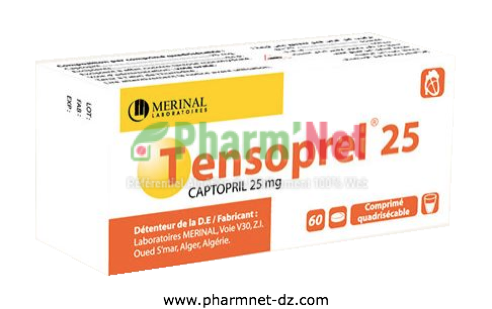 TENSOPREL 25MG COMP. QUADRISEC. B/60