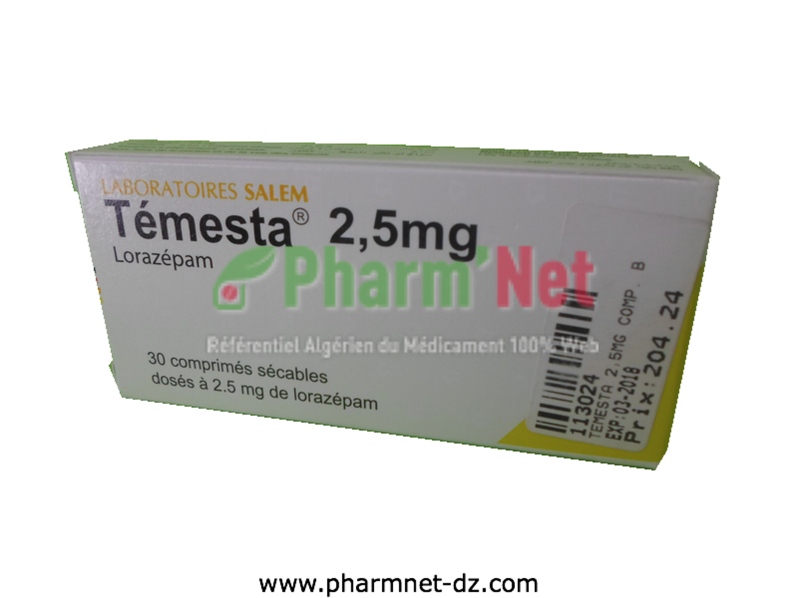 TEMESTA 2,5MG COMP. SEC. B/30