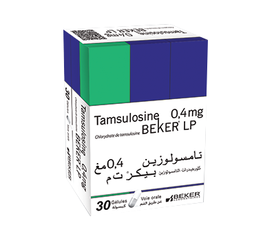 TAMSULOSINE BEKER LP 0,4MG GLES à MICROGRANULES à LIBéRATION PROLONGée B/30 ET B/90