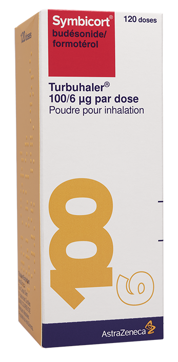 SYMBICORT TURBUHALER 100µG/6µG/DOSE PDRE. P. INHAL. FL./120DOSES