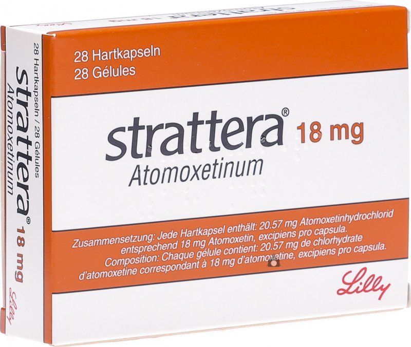 STRATTERA 18MG** (ATOMOXETINE HYDROCHLORIDE 20,57MG) GLES. GASTRO-RESIST. B/28