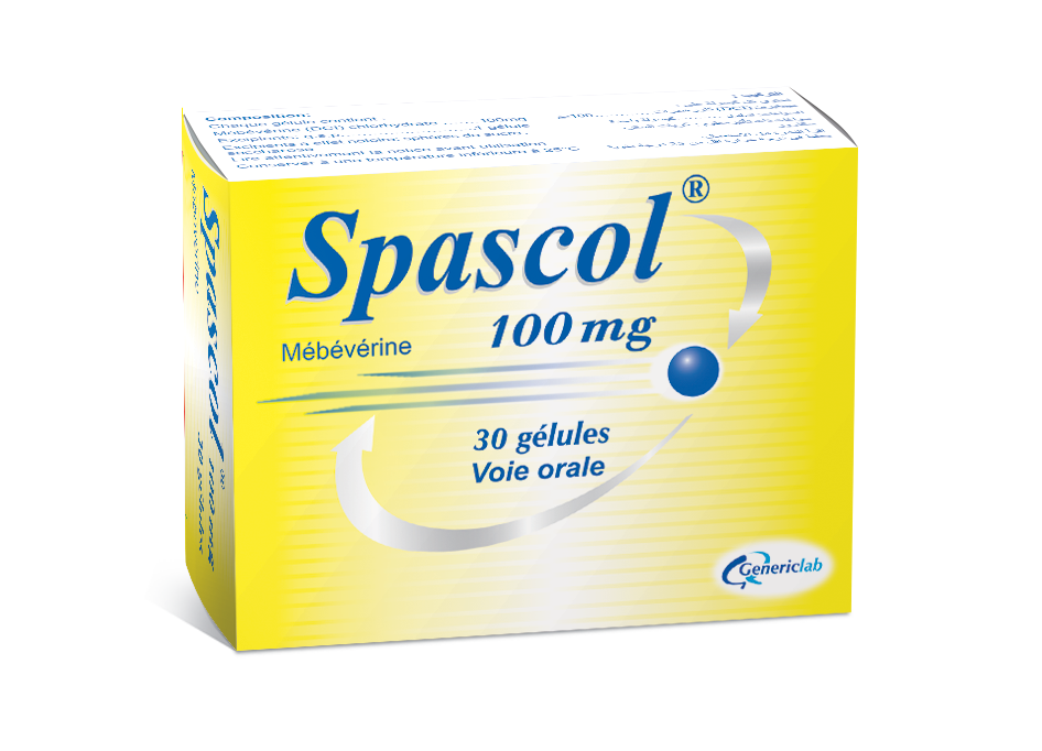 SPASCOL 100MG MICROGRANULES  EN GELULE B/30