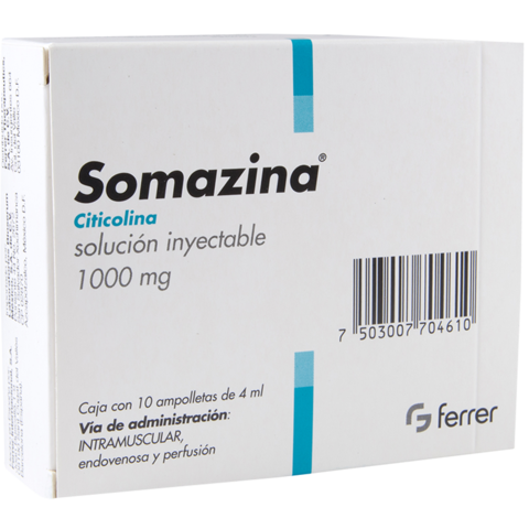 SOMAZINA 250MG/ML** (OU 1000MG/4ML) SOL. INJ. B/03AMP. DE 4ML  -  B/10AMP. DE 4ML