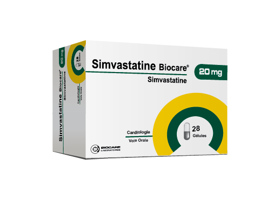 SIMVASTATINE BIOCARE 20MG GLES.A  µGRLES. B/28