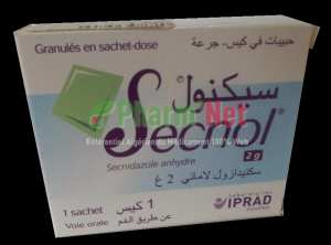 SECNOL 2G/SACHET- DOSE MICROGRANULES  EN SACHET- DOSE B/01