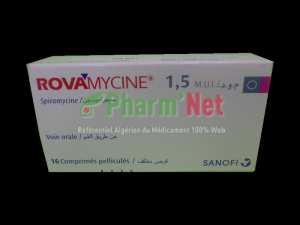 ROVAMYCINE 1 500 000UI COMP.PELLI. B/16