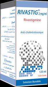 RIVASTIG 2MG/ML SOL. BUV. B/1FL. DE 125ML   SERING. DOSEUSE DE 3ML