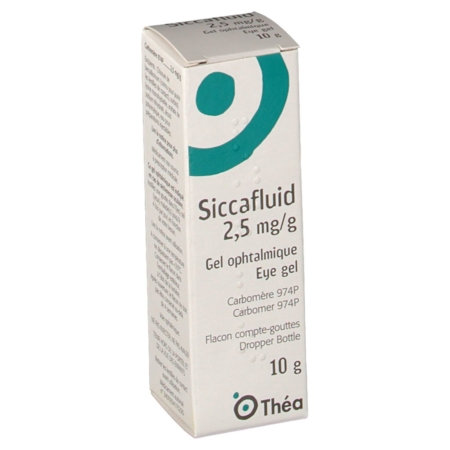 SICCAFLUID 2,5MG/G GEL OPHT. FL. COMPT. GTTES. 10G