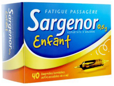 SARGENOR ENFANT 0,5G/5ML SOL. BUV. AMP. B/20AMP. DE 5ML