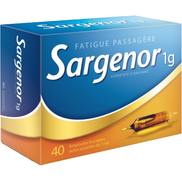 SARGENOR 1G/5ML SOL. BUV. AMP. B/20 AMP. DE 5ML