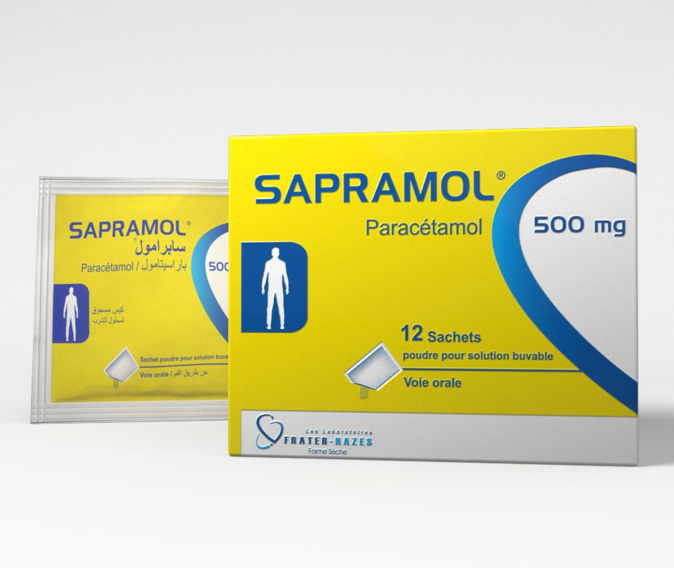 SAPRAMOL 500MG PDRE. SOL. BUV. EN SACHETS B/12
