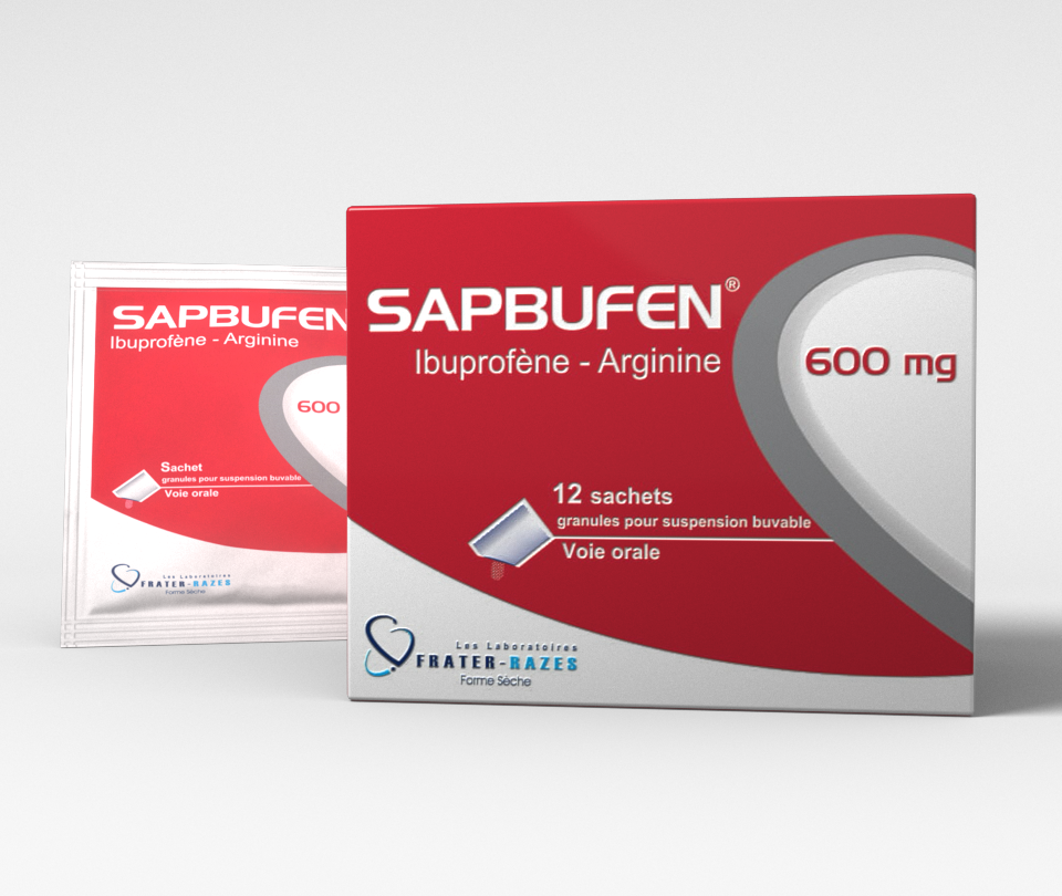 SAPBUFEN  600MG GRANULES P/SOL. BUV. EN SACHET ADULTE B/12