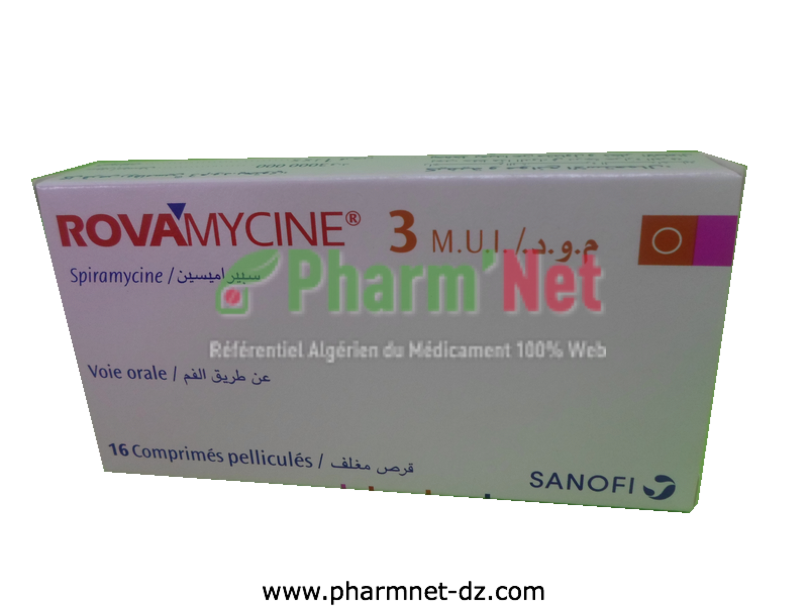 ROVAMYCINE 3 000 000UI COMP.PELLI. B/10 ET B/16