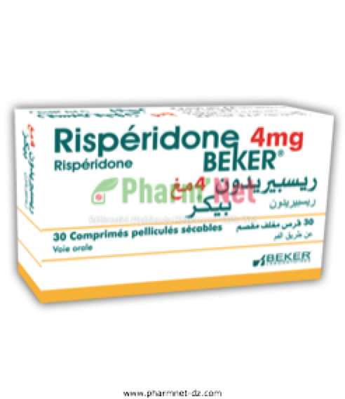 RISPERIDONE BEKER 4MG COMP. PELLI. SEC. B/30