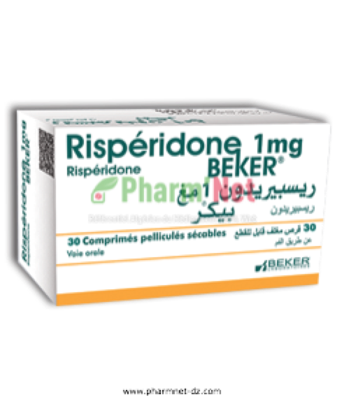 RISPERIDONE BEKER 1MG COMP. PELLI. SEC. B/30 ET B/60