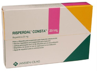RISPERDAL CONSTA LP 25MG/2ML 12,5MG/ML  PDRE. ET SOLV.SUSP. INJ. L.P. B/1FL. PDRE. + 1SERING. PRE REMPLIE DE 2ML . DE SOLV.