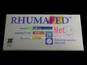 RHUMAFED 2,5MG/50MG/300MG COMP. B/20