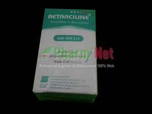 RETARCILINE 600 000UI/FL. DE PDRE. PRDE. SOL. INJ. B/01 01  ET B/20FL.
