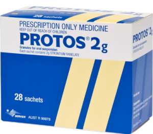 PROTOS 2G/SACHET GRLES. SUSP. BUV. EN SACHET-DOSE B/07 ET B/28 SACHETS