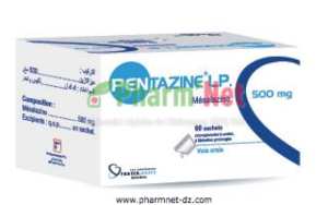 PENTAZINE LP 500MG/SACHET MICRO-GRLES. LP EN SACHET-DOSE B/60 SACHETS