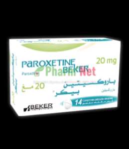 PAROXETINE BEKER 20MG COMP. PELLI. SEC. B/14 - B/30