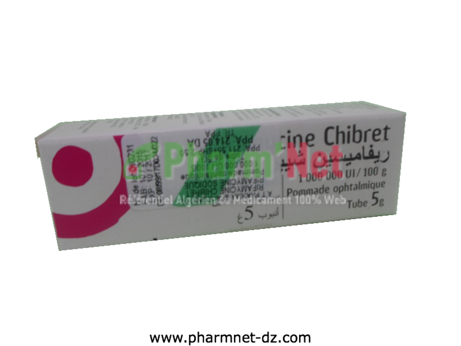 RIFAMYCINE CHIBRET 1000 000UI/100G (OU 1%) PDE.OPHT. T/5G