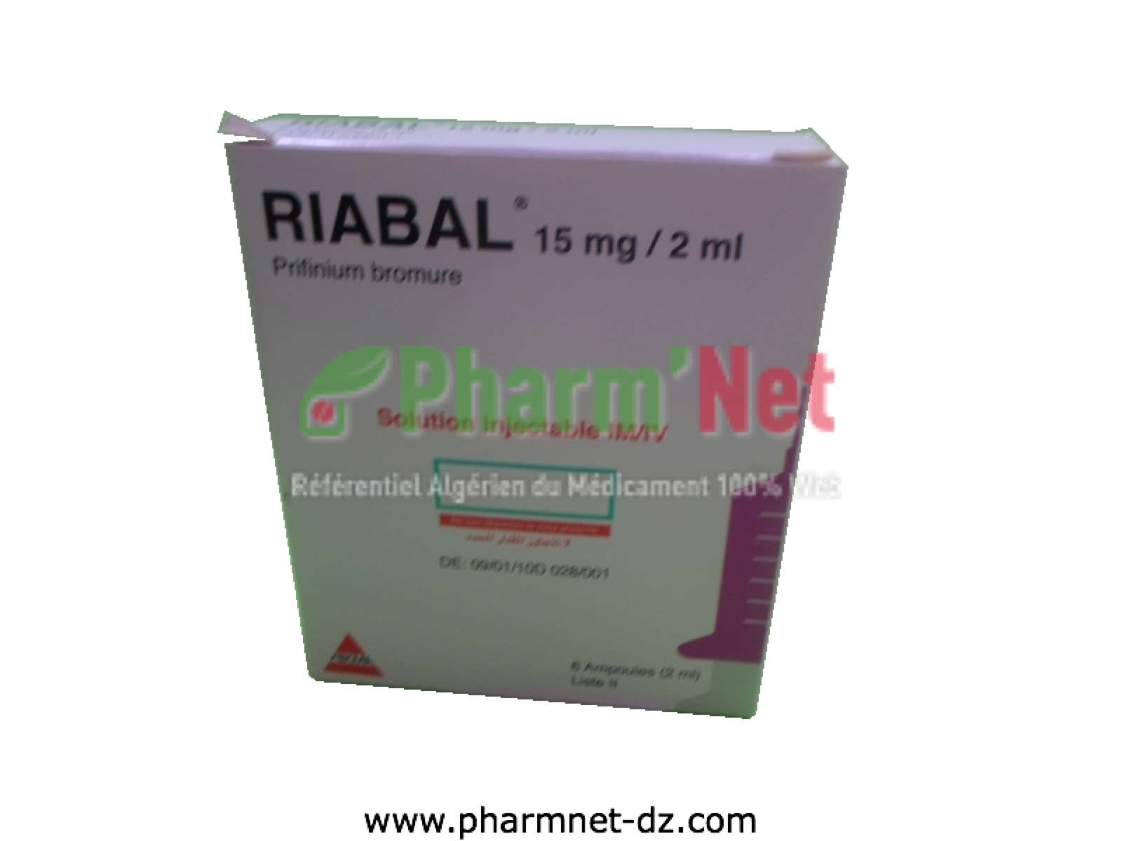 RIABAL 7,5MG/ML (15MG/2ML) SOL. INJ. B/06AMP. DE 2ML