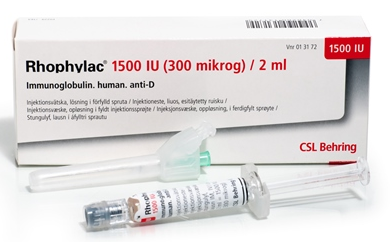 RHOPHYLAC 300 150μG/ML (300μG/2ML OU 1500UI/2ML) SOL. INJ. EN SERING. PREREMPL. IM/IV B/01SERING. PREREMPL. DE 2ML