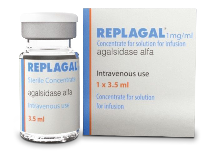 REPLAGAL  1 MG/ML SOL A DILUER POUR PERFUSION IV  B/01 FL DE 5 ML