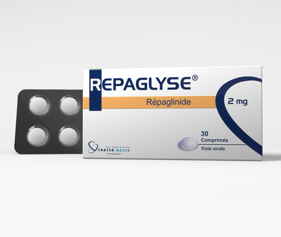 REPAGLYSE 2mg Répaglinide comp BT/30