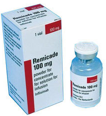 REMICADE 100MG/FL (10MG/ML APRES RECONSTITUTION) PDRE P. SOL A DILUER P. PERF IV B/01FL