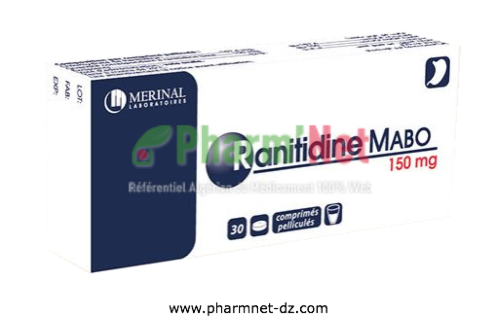 RANITIDINE MABO 150MG COMP. PELLI. B/30 - B/60