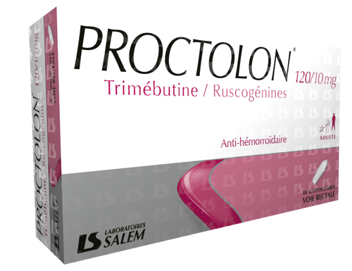 PROCTOLON 120MG/10MG SUPPO. B/10