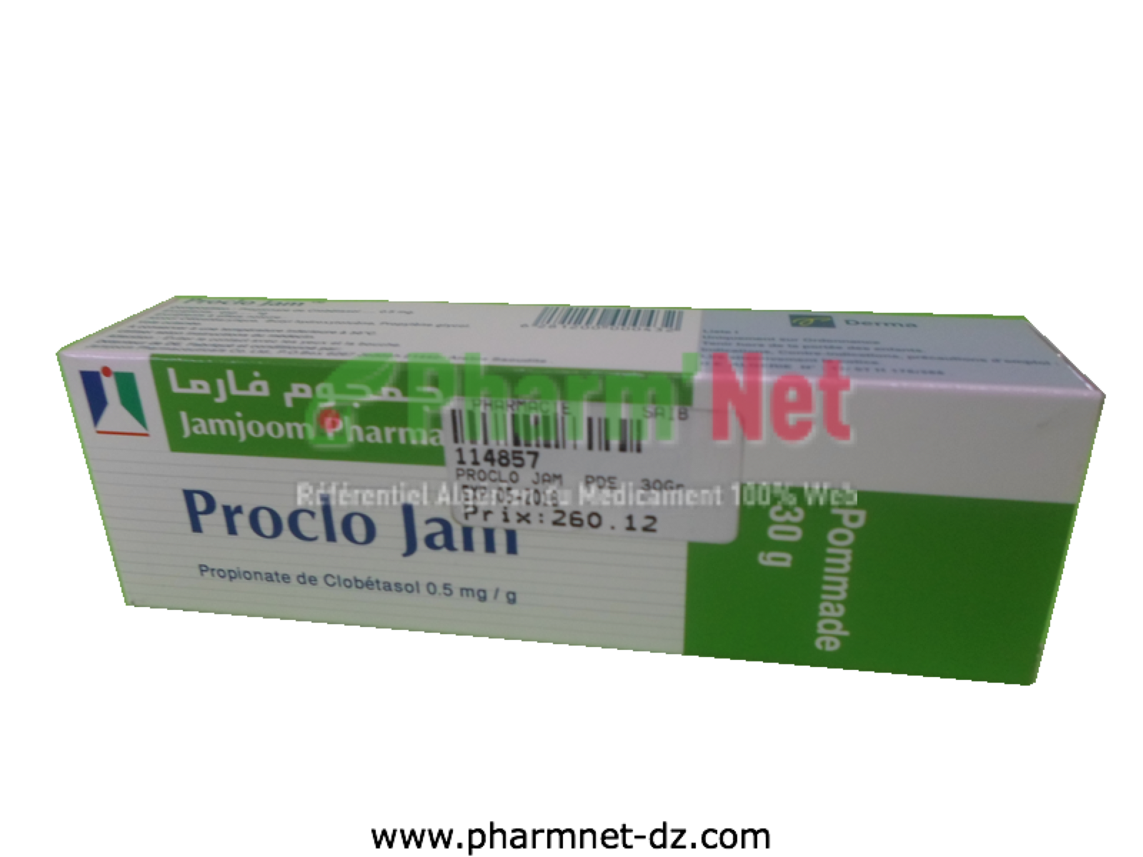 PROCLO JAM 0.0005 PDE. DERM. T/30G