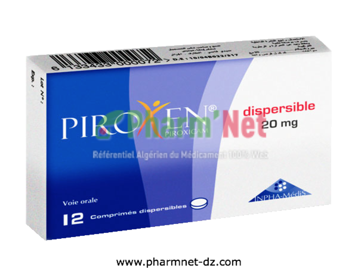PIROXEN 20MG COMP. DISPERS. B/12