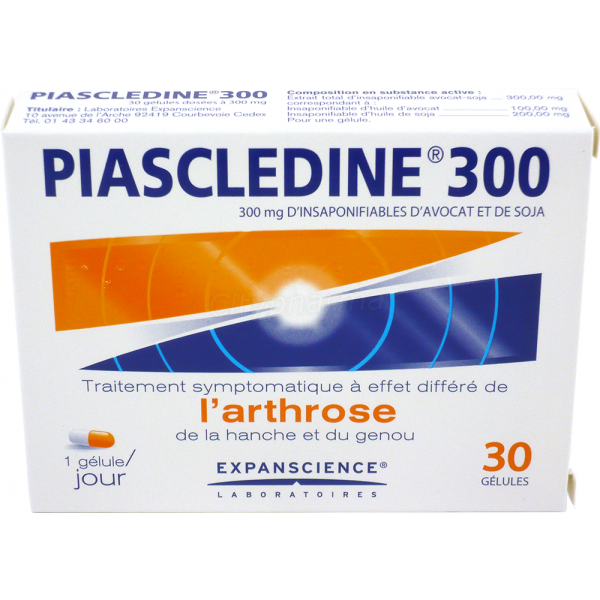PIASCLEDINE 300 100MG/200MG (TOTAL 300MG D'INSAPONIFIABLES AVOCAT-SOJA) GLES. B/15