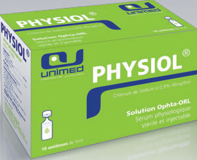PHYSIOL 0.009 SOL.INJ. B/15FL. DE 10ML